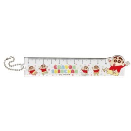 Eye Planning Crayon Shin-chan Acrylic Ruler Key Chain 3.9 inches (10 cm), Shin-chan (W x H x D): 5.3 x 1.2 x 0.1 inches (135 x 30 x 3 mm) k1836C