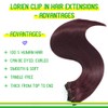 LORIEN Clip in Hair Extensions Real Human Hair, 14 Inch