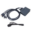 USB KVM Switch 2 Ports Wired HD Multimedia Interface KVM