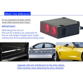 Supreform IP67 Waterproof 40 Feet Range 10-30VDC Retro-Reflective Photoelectric Beam Sensor for Gate Opener, Garage Door Sensor, Driveway Alarm Sensor Switch, Protective Metal Cover Included