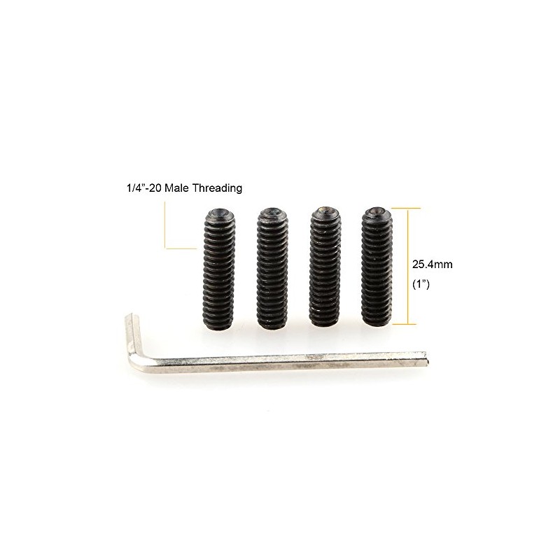 CAMVATE 1/4" Male Threading Srew Adapter for Handgrip Mini Ball
