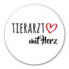 Huuraa Sticker Veterinarian with Heart Gift 10 cm Sticker Veterinarian