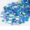 500 Grams Glass Mosaic Tiles, Irregular Crystal Mosaic Tiles for