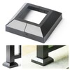 DOOTOO Deck Post Base Covers, Aluminum Post Cover 2.5"x2.5", Split