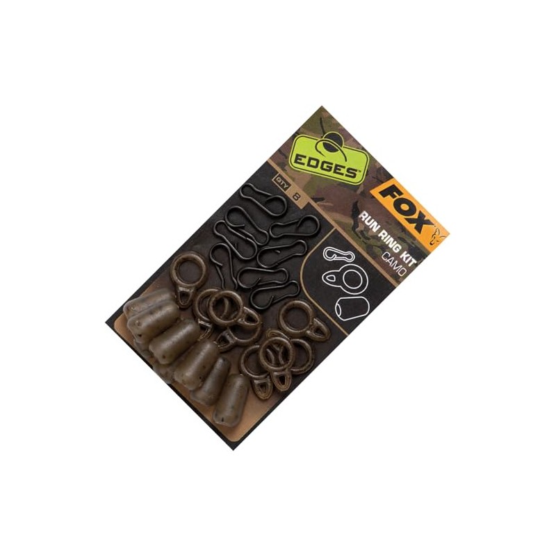 Fox Edges Camo Run Ring Kit - 8 Carp Lead