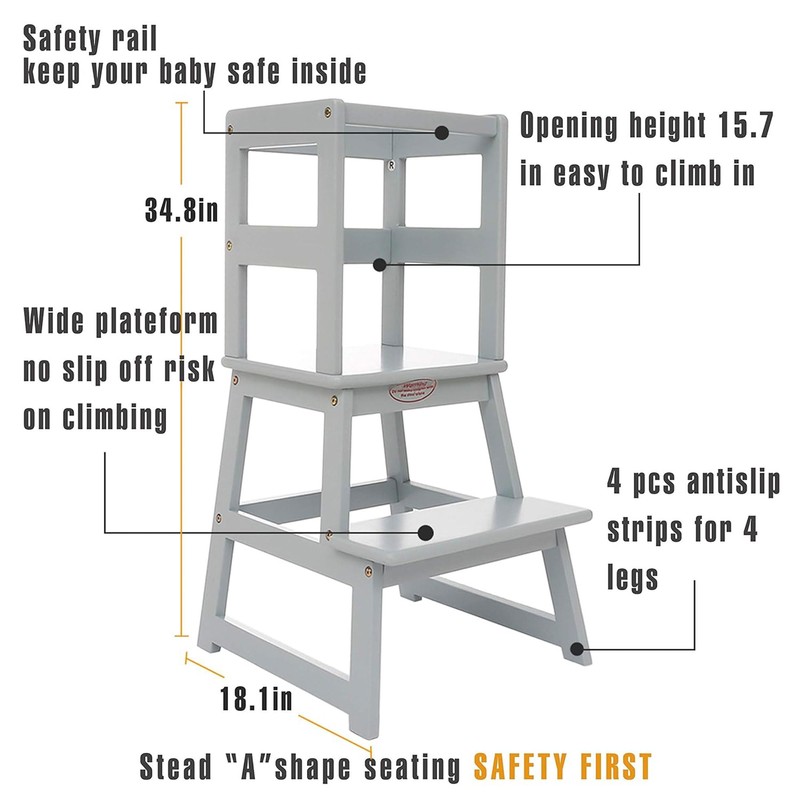 SDADI Kitchen Step Stool for Toddlers and Kids Ages 18