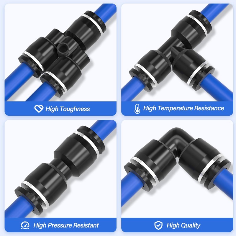 TAILONZ PNEUMATIC Blue 6mm OD 4mm ID Polyurethane PU Double-Layer