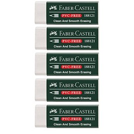 Faber-Castell Eraser/Rubber, 5 Radierer, 1