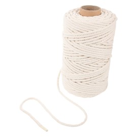 Operitacx 1roll Cotton Macrame Rope Multi-function Tapestry Cord for Weaving Crafting Home Decor for Wall Hangings Basket Weaving Projects