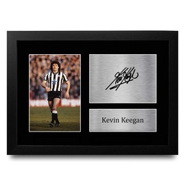 HWC Trading FR A4 Kevin Keegan Newcastle Utd Gifts Printed Signed Autograph Picture for Fans and Supporters - A4 Framed