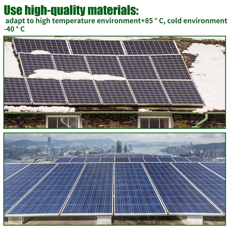 12 Pairs Solar Panel Connector Caps, Dust & Weather Resistant
