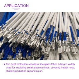 DMiotech 7mmx5m Fiberglass Sleeve Insulating Small Lines Fabric Tubing for Wire Protecting with Resin Black