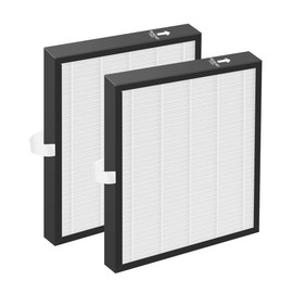 BreshAir KJ217 Filter Replacement Compatible with MOOKA KJ217 Air Purifier, 3-in-1 High-Efficiency HEPA Filter, Activated Carbon & Pre-Filter, 2-Pack