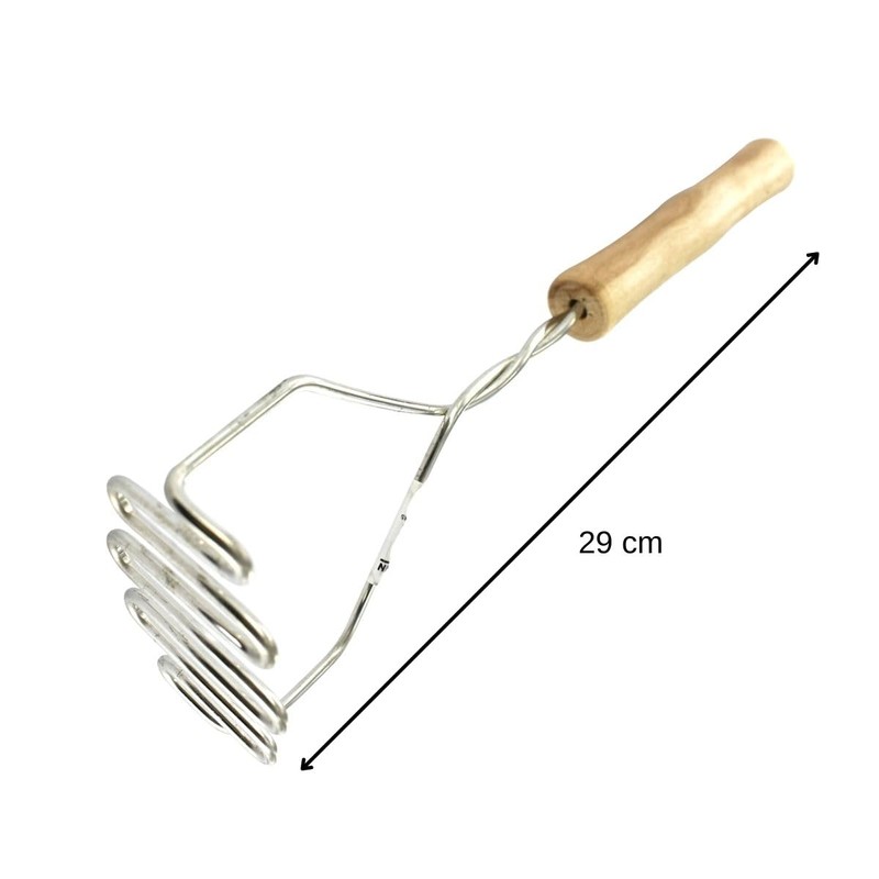 Fackelmann 521417 FCK521417 Potato Press with Wooden Handle 29 cm