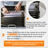 Epakh 8 Pieces Metal Hanging Divider Rail Clip File 4