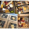 PIQIUQIU Brown Kraft Paper Gift Boxes for Pastries with Window