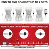 70FT 200LED Christmas Lights Piug in,Warm White Connectable Fairy Lights