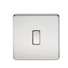 Knightsbridge SF8341PC Screwless 20 A 1-Gang DP Switch, Polished Chrome
