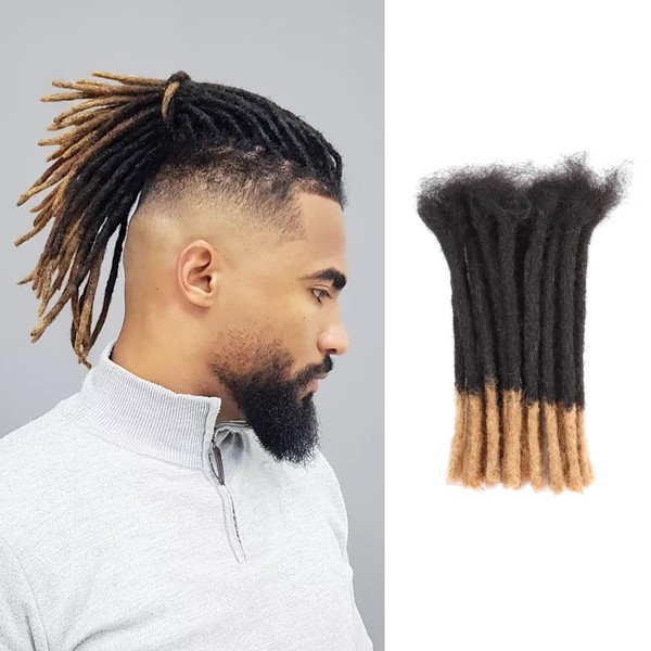 Viovian 0.6cm Human Hair Dreadlock Extensions 6 Inch 30 Strands