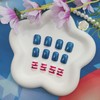 4th of July Press on Nails Short Square Fake Nails