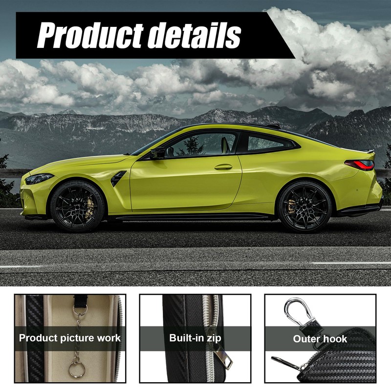 Faraday Key Fob Protector Box, Carbon Fiber Car Key Shielding