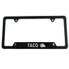 License Plate Frame Cover Holder, Black for Tacos Funny Tacoma,