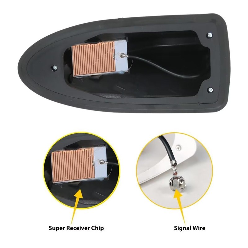 Universal Carbon Fiber Car Roof Shark Fin Aerial Antenna Cover