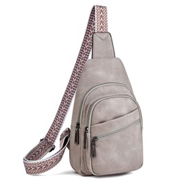 Mroede Sling Bag Crossbody Bags for Women Small Cross Body Bag Fanny Packs Chest Sling Purse for Daily Travel Leisure Sport