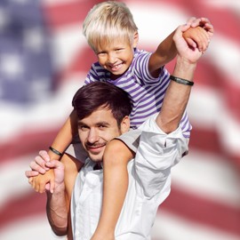 KLIFOWDY Mens Leather Bracelet American Flag Genuine Leather Bracelet for Men Initial Bracelet Jewelry Gift for Men (Letter T)