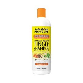 Jamaican Mango & Lime Love Your Locs Tingle Shampoo – Gentle yet Deep Cleansing & Scalp Tingling Shampoo for Textured Hair Hydrates & Removes Buildup – 16 oz