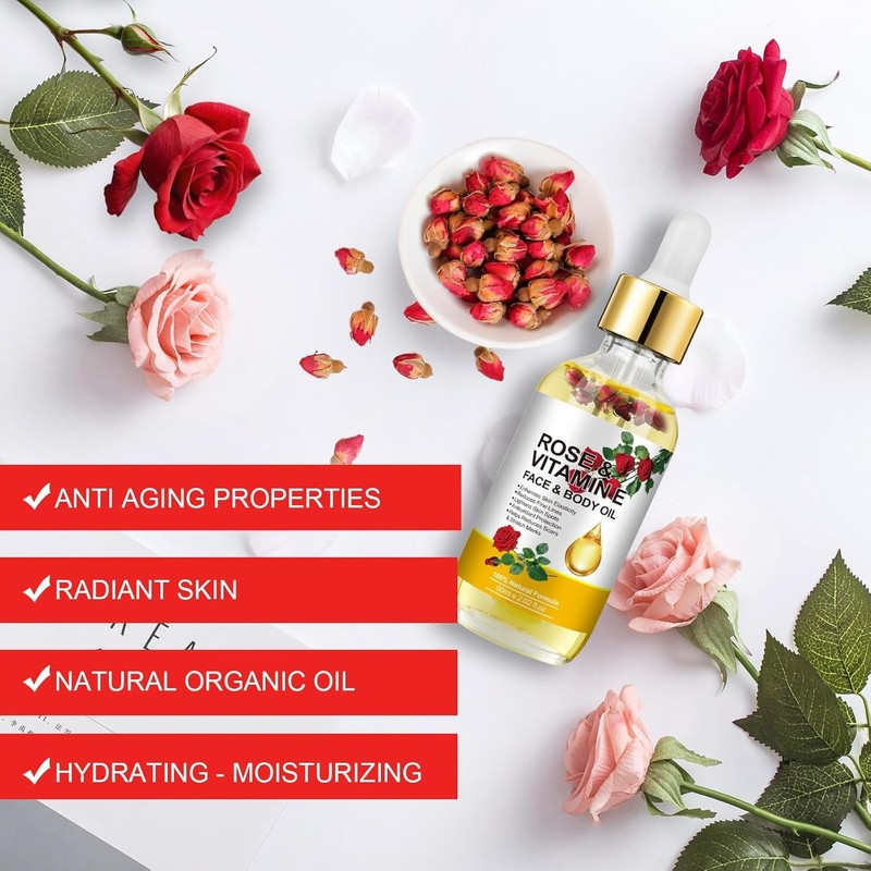 Rose Oil Vitamin E Premium Facial for Face - Deep