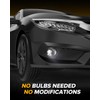 4X4FLSTC New LED Fog Lights Assembly Compatible with Honda Sedan