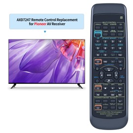 TCNOUMT AXD7247 Remote Control Compatible with Pioneer AV Receiver VSX-D209 VSX-D309 VSX-D409 VSX-D411S VSX-D412 VSX-D510 VSX609RDS/MVXJI, Black