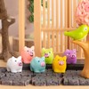 QHLWTT 30Pcs Beautiful Luminous Mini Resin Pigs Glow in the