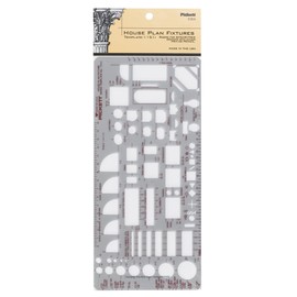 Pickett House Plan Fixtures Kitchen and Bath Template, 1/4 Inch Scale (1151I)