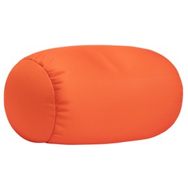 Focustree Microbead Body Pillow, Tube Microbead Bolster Bean Smooth Cool Pillow Neck Cervical Roll Pillow for Sleeping 7 x 12Inch Throw Travel Pillow (Tangerine Color)