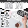 2pcs Windows Shortcut Sticker, Excel Cheat Sheet, Shortcut Stickers for