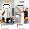 Unicozin Dimmable LED Flush Mount Ceiling Light with Remote Control,