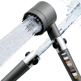 Massage Pressurized Filter Showerhead, Handheld High-Pressure Water Flow and Multiple Spray Modes with Switch, Built-in Filter, Split Construction to Wash the Bathtub and Clean the Bathroom 1