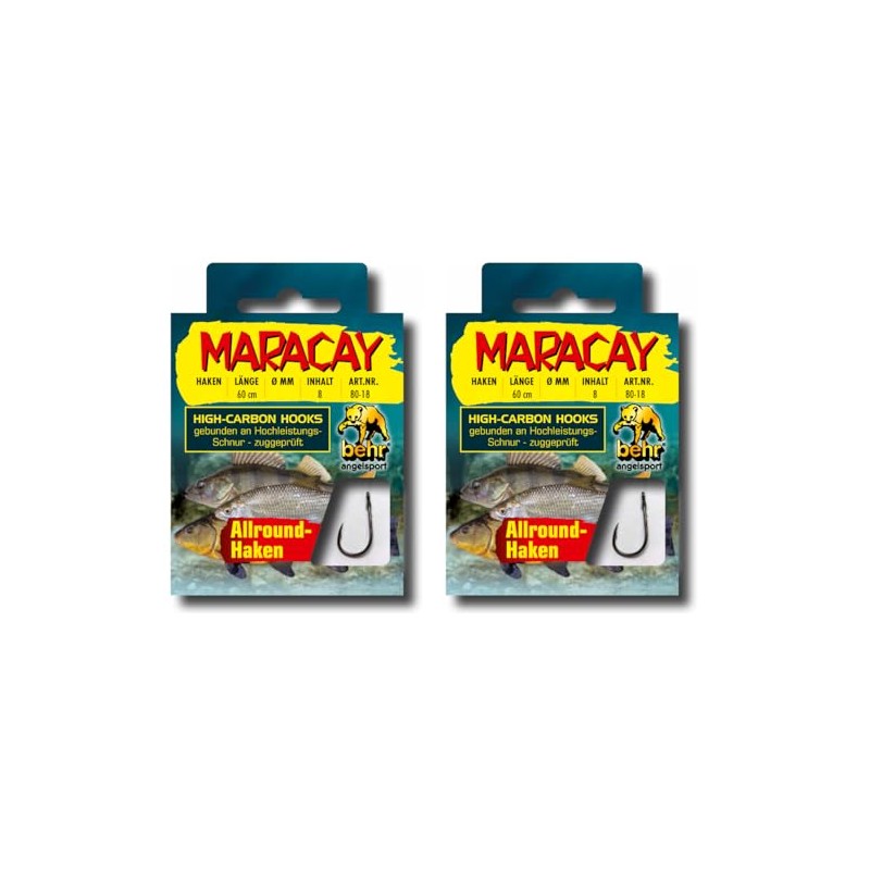 Set: 2 packs of Behr Maracay tied all-round fishing hooks