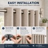 Grey Foam Curtain Spacers for Eyelet Curtains Compatibility-28mm 24 Pcs