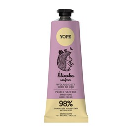 YOPE Hand Cream, Smoothing, Hydrating, Apricot Oil, Allantoin, Panthenol, Dry Skin, Plum & Saffron, 50 ml