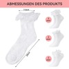 Leikedun 6 Pairs of Women's Ruffle Socks, Lace Socks for