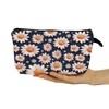 YULUENZE Small Daisy Makeup Bag Cute Small Organizer Bag with