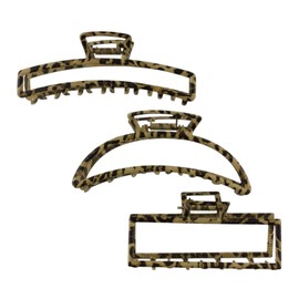 Mytoptrendz® Claw Clips for Women Thick Hair - Metal Hair Clips Strong Hold - Lightweight and Non-slip for Thick Curly Accessories For Girls Ladies Hair Up Do (3 - Assorted Shape)