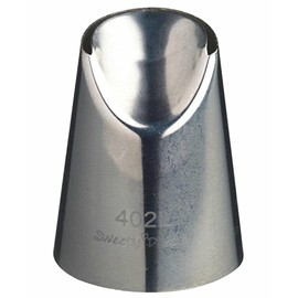 KitchenCraft SDINOZLRG06 Sweetly Does it Large Piping Nozzle, Ruffle Tip, Stainless Steel, 25 mm, Silver