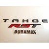 GM Auto 3PCS KIT Matte Black Rear Tahoe Duramax Red