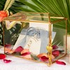 WHSLILR 12.6" Glass Card Box Wedding Card Box with Lock