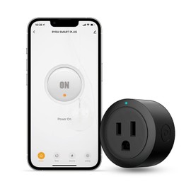 RYRA Smart Plug,10A Mini WiFi Outlet,APP Remote Control,Timer & Schedule and Voice Control,Smart Sockets Compatible with Alexa and Google Home,No Hub Required Black