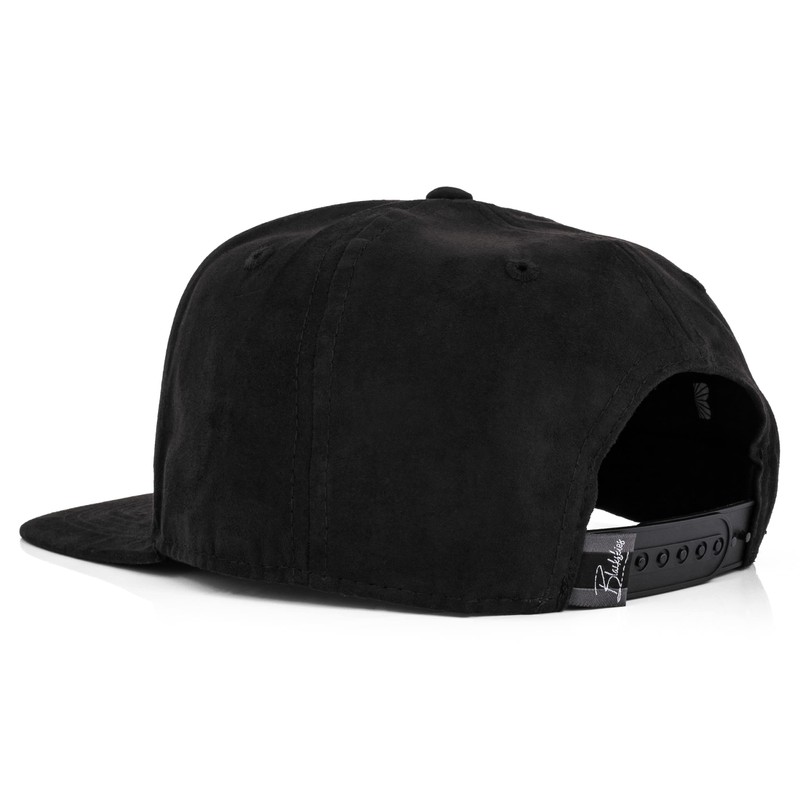 Blackskies Snapback Cap, Suede Camo Denim Visor Flannel, Unisex Premium